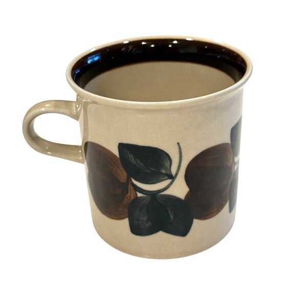 Arabia Finland Ruija Troubadour Mug Leaf Design Vintage Ceramic - Picture 3 of 5